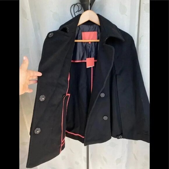 NWT SINCLAIRE 10 lambwool cape coat s - Picture 14 of 16